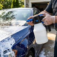 Spray Bottle for Car Cleaning and Professional Car Wash, USB Rechargeable High Pressure Pre Wash Tool, 1.5L Electric Foam Sprayer, Cone Nozzle