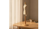 Mini Dress Form Quarter-Scale Mini Mannequin Tabletop Dress Form with Base for Fashion Students