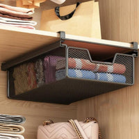 Wardrobe Mesh Storage Basket Space Saving Hanging Slide-out Drawer Multipurpose