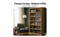 Large Capacity Freestanding Bookcase Sturdy and Long-Lasting Tall Book Cabinet Versatile Tall Bookshelf Stylish Design for Students, Homeowners, Collectors