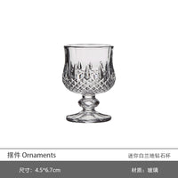 现代轻奢样板间客厅玄关柜书房书柜帆船摆件酒具酒杯装饰画摆设 酒壶套装