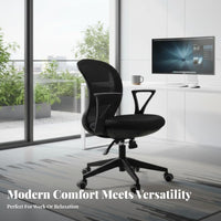 Ergonomic Task Chair with Armrests Mesh Spine Rotate Chair Breathable Spinerest Rocking Function for Adults, Study Room