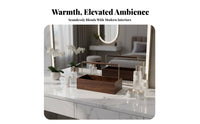 Wavy rim Cosmetic Tray Multi-Purpose Countertop Organizer Large Capacity