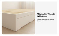 Moistureresistant Gas raise Bed Frame Space-Saving Design Storage foundation Slatted Base Bedroom Furniture Wood Slat Support for Apartment Dwellers, Homeowners, Students, Small Living Spaces, Guest Room