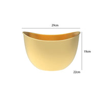 Festive Pail Planter Fortunate Gold Flower Pot Golden for Festival