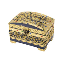 Jewelry Box with Hinged Lid Vintage Wooden Jewelry Box Stylish for Tabletop