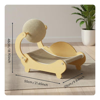 Cardboard Cat Scratcher Bed Scratch Resistant Pet Supplies Minimalist Design Lounge for Cats