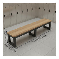 Minimalist Long Bench Multi-Functional Bed End Stool Stable Structure Locker Room Bench for Sauna, Gym, Bedroom