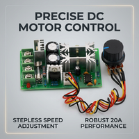 Adjustable Speed DC Motor Controller, 60V DC Motor Speed Regulator, DC 6-60V 12V 24V, DIY Projects M - Image 2