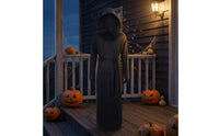 Hooded Specter Costume Spandex Black Specter Robe Reinforced Stitching Festive Wear