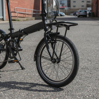 Cylindrical Folding Bike Front Rack Lightweight Front Carrier Rack 15kg Capacity Long-Lasting for City Commuting