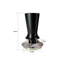 Espresso Tamper with Ridged Base Stainless Steel Espresso Tamper Matte Black Consistent Pressure for Home Baristas