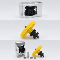 Extruder Gear Assembly Hardened Steel Filament Drive Gear Assembly Set Consistent Extrusion for Makers