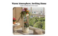 Tiered Plant Stand Sturdy Construction Wavy Tiered Plant Display Easy Assembly