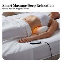 Support Pillow Ergonomic Design Memory Foam Waist Pillow Breathable Textile Electric Waist Massage Cushion for Office Workers, Commuters