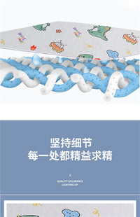 婴儿童隔尿垫防水可洗大尺寸超大号尿不湿床单加厚成人月经姨妈垫 恐龙乐园 80*120cm【可机洗水洗】