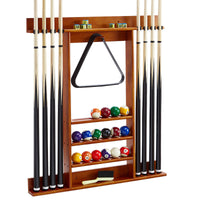 Billiard Cue Wall Mount Rack for Pool Cue Storage