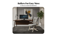 Adjustable Student Task Chair Ergonomic Design Office Furniture Thick pad Seat effortless Rolling Casters for Study Room