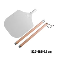 Aluminum Pizza Peel Space Saving Long Handle Pizza Peel Food Cooking Tool for Home Kitchen