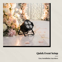 Four-Lens COB LED Spotlight for Weddings, Banquets, Stage Lighting