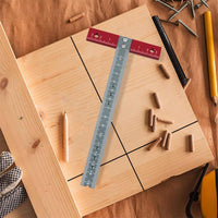 T-Shaped Ruler Exact Layout Carpentry Ruler Long-Lasting for Construction