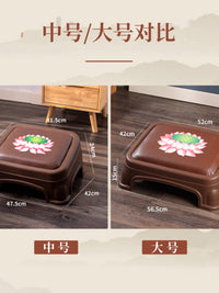 塑料佛堂拜凳莲花拜佛凳家用拜佛垫寺庙蒲团跪拜垫可收纳佛前拜垫