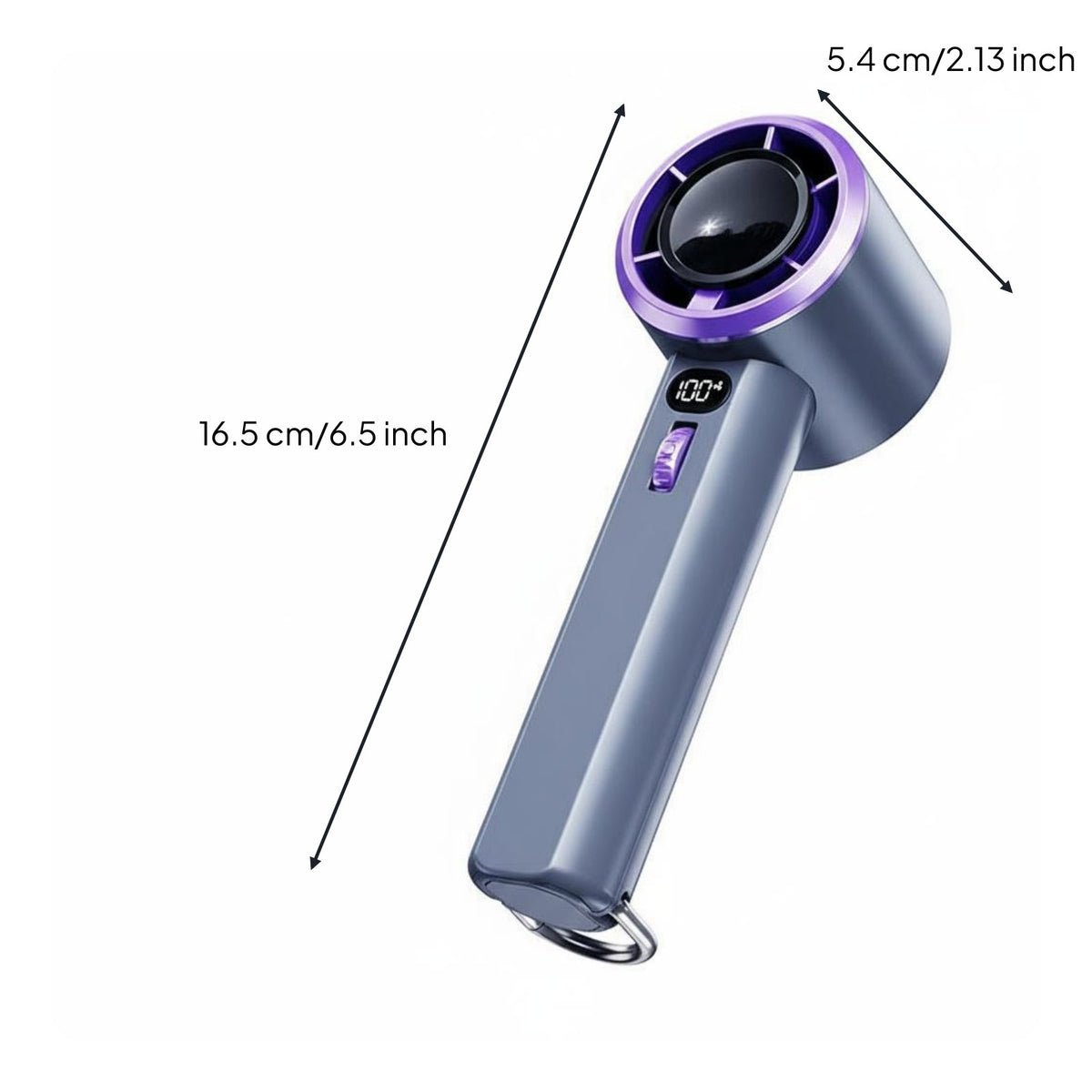 Turbine Airflow 100 Speed Handheld Fan Lightweight and Portable Handheld Turbo Fan Long Battery Life for Travelers