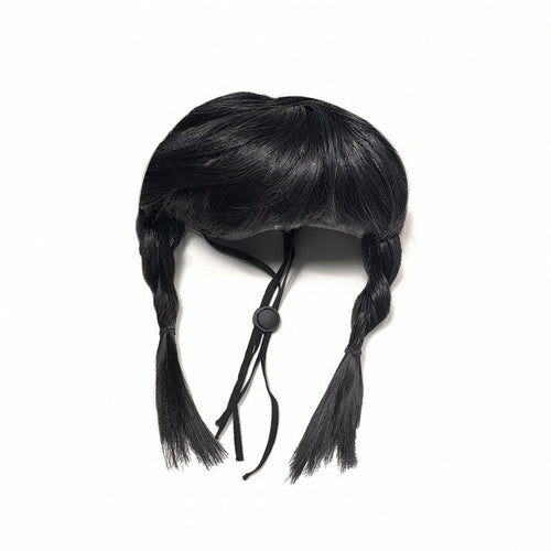 Pet Hairpiece with Strap Comfortable Pet Hairpiece with Braids Cute