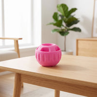 Dog Toy Ball Interactive Ball with Cutouts Textured Chewable for Dogs, Enrichment, Indoor Play
