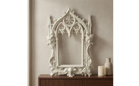 Ornate Baroque White Finish House Decoration Pointed Spires