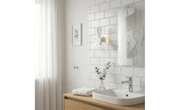 Compact Wall-Mounted Fan with Light spaceSaving Wall Fan with Light Memory Function Natural Breeze Mode for Bathroom