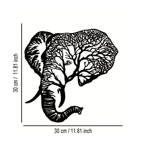 Metal Elephant Wall Art Elephant Wall Sculpture Cutout Home Decoration for Garden