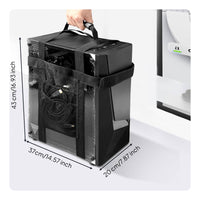 Reinforced Handle Computer Desktop Transport Harness Mesh Pockets Desktop PC Carrying Strap Secure Buckle Adjustable PC Case Carrier Long-Lasting for IT Professionals, Gamers, Students, Travel, Office, School