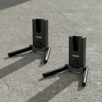 2 Pieces Compact Bike Parking Stand Stable Freestanding Bike Stand Long-Lasting Bike Parking Rack Indoor for Riders, Travel
