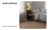 Narrow Bedside Cabinet Space-Saving Bedside Nightstand space-efficient for Small Spaces