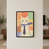 Wall Cat Scratching Board Decorative Wall Scratcher with Sisal Easy to Install Cat Scratching Board for Entryways