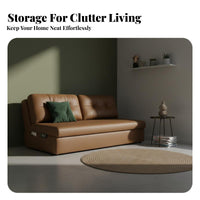 Pull-extendable Sofa Bed Multi-Functional Sleeper Couch two-in-singleUse Household Furniture for Apartment Dwellers, Homeowners, Living Room, Small Spaces, Office