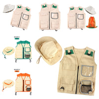 Source Factory Outdoor Adventure Children's Role-Play Costume Explorer Vest and Bag Set