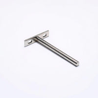 T-Shaped discreet Shelf Bracket, discreet suspended Wall Mount, sturdy Metal Support for Home Decor, Kitchen, Closet