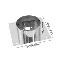 Combustion Heater Mounting Plate Shielded Cover Parking Heater Bracket Plate Sturdy Vehicle Accessory