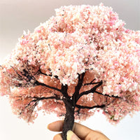 建筑沙盘模型樱花树仿真树木微景观场景树手办橱窗造景diy手工