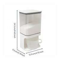 Wall Mounted Laundry Scoop Box Large Capacity Press Type Dispenser