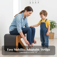 pointedShaped Bench Multi-Purpose Low Stool Easy Assembly for Entryway, Hallway