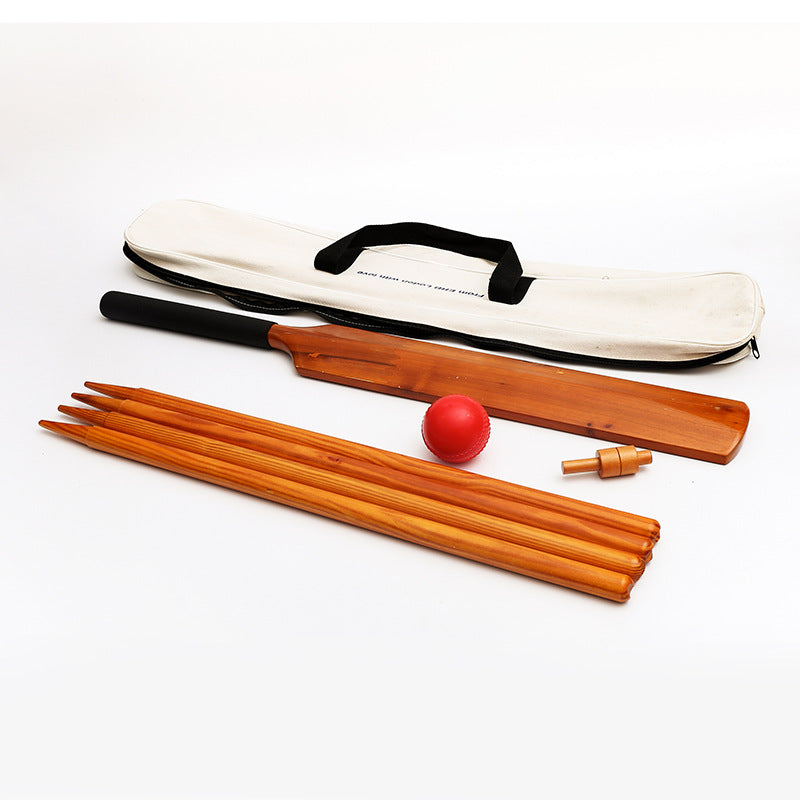Wooden Cricket Set for Kids Indoor Outdoor Play
