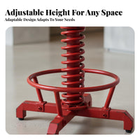 Factory-Inspired coil Stool Adjustable Height Bar Chair Vintage design for Homeowners