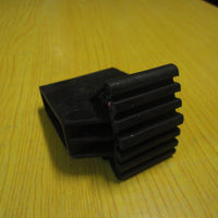Ladder Base Cover Ribbed Square Tube Base Cover Treaded Hardware