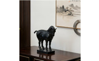 Horse Sculpture with Base Classical Chinese Style Resin Statue Fine Workmanship