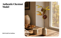 Artificial Chestnut Branch Plastic Chestnut Branch Yellow-Green