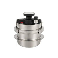 Stainless Steel Mini Pressure Cooker Compact Small Pressure Cooker Space-Saving Pot Portable for Campers, Travelers, Camping, RV, Road Trips