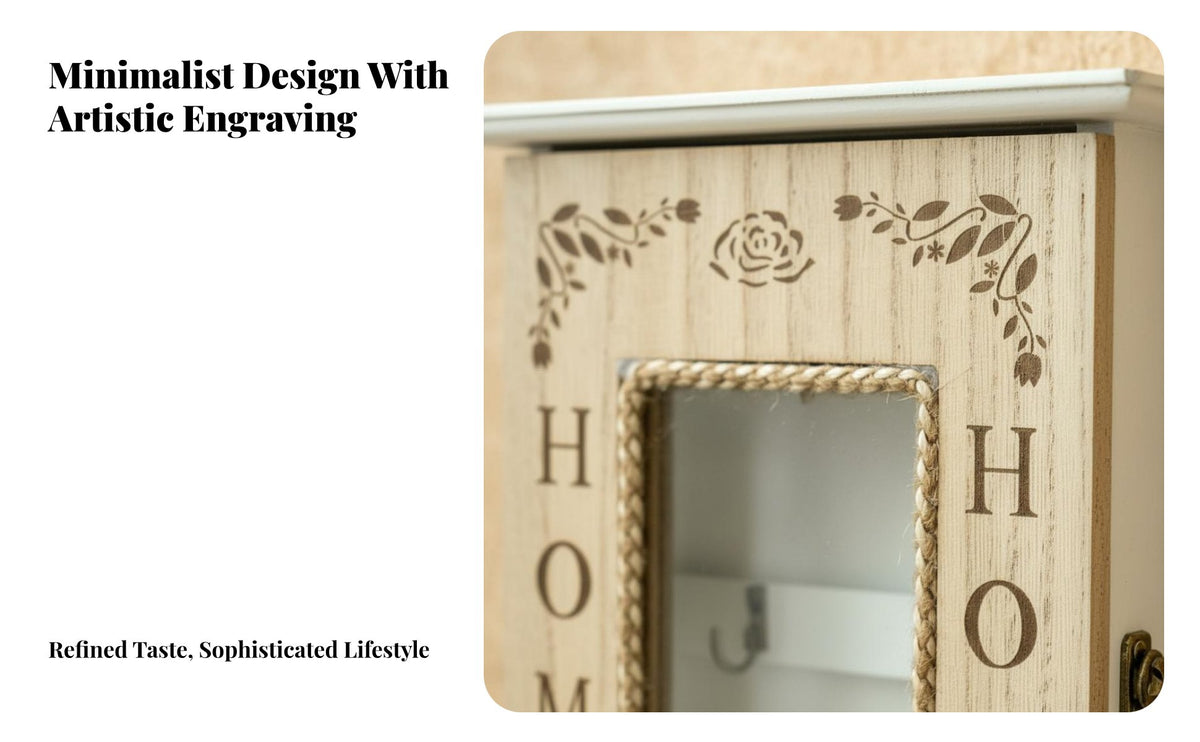 Wall Mounted Key Case Easy to Install Vintage Key Storage Box Great Gift Home Organization for Hallway